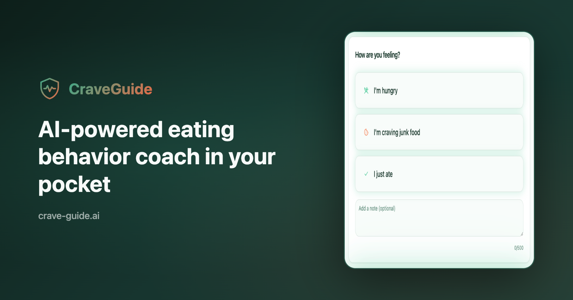 CraveGuide - Your Personal Eating Behavior Coach logo
